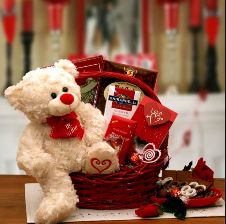 Say You'll Be Mine Valentine Gift Basket