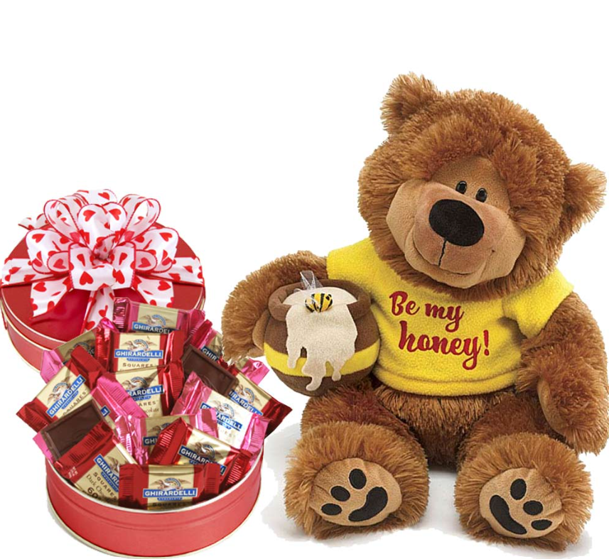 Be My Honey Bear & Chocolates Gift Set