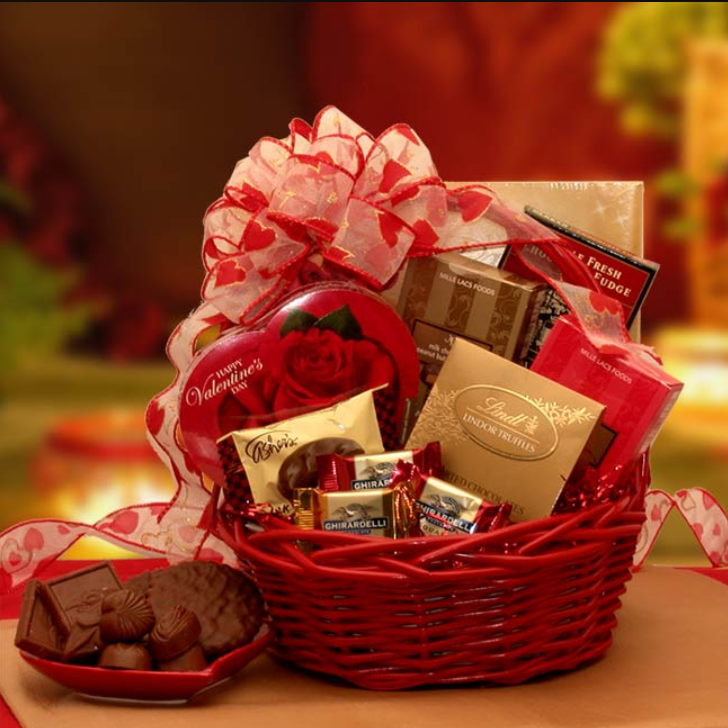 Chocolate Inspirations Valentine Gift Basket