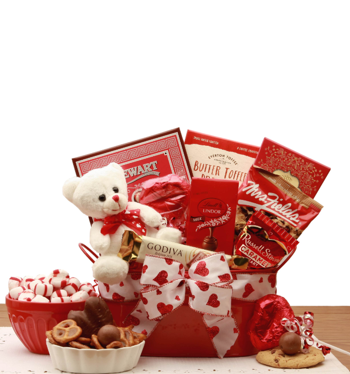 From My Heart Valentines Day Gift Basket Set
